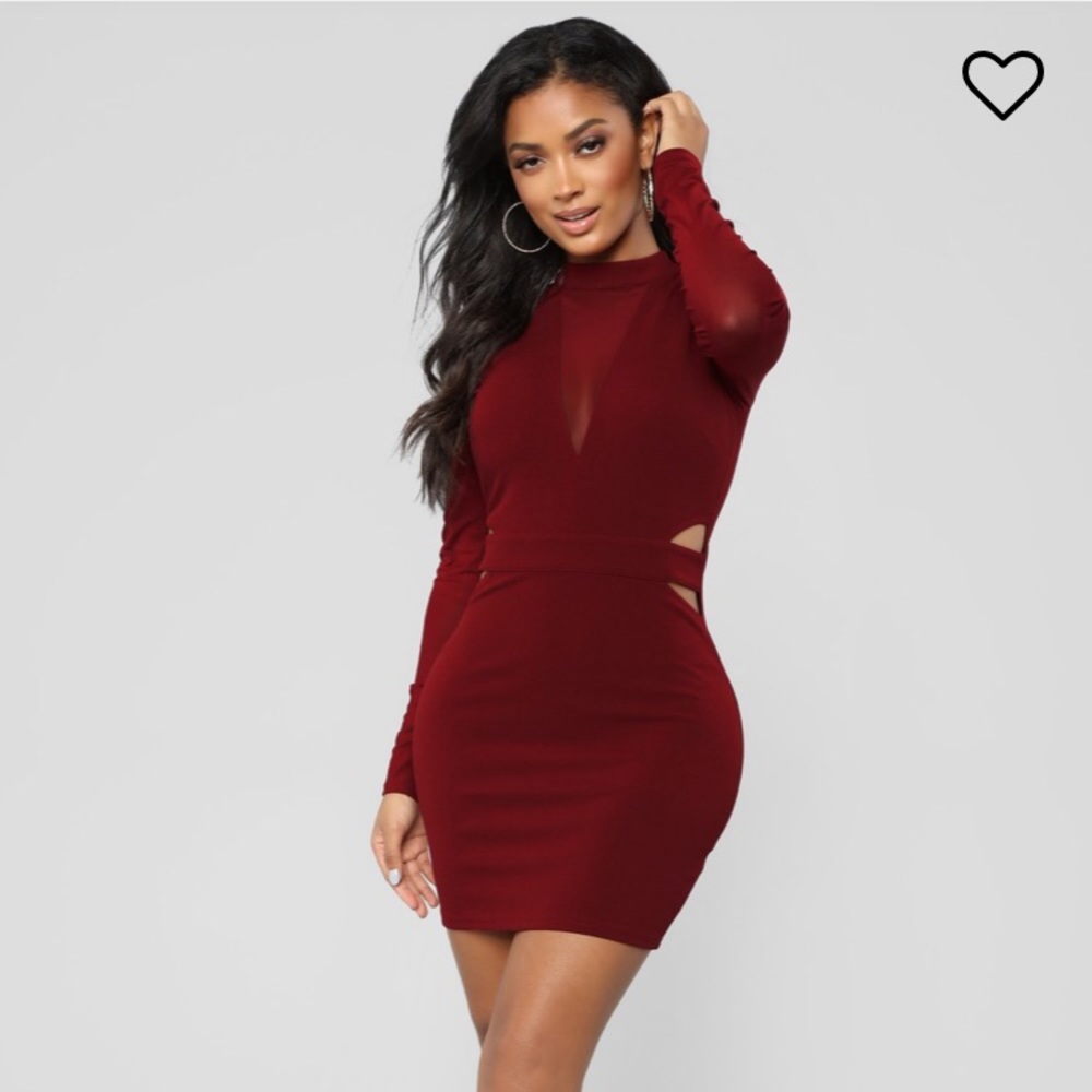 Mock Neck Bodycon Dress
